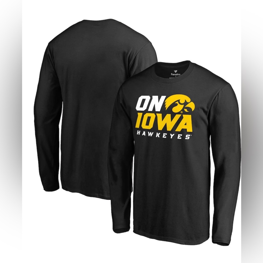 Iowa Hawkeyes Fanstics Xl Long Sleeve black Shirt